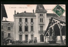 CPA Poncin, L´Hotel de Ville