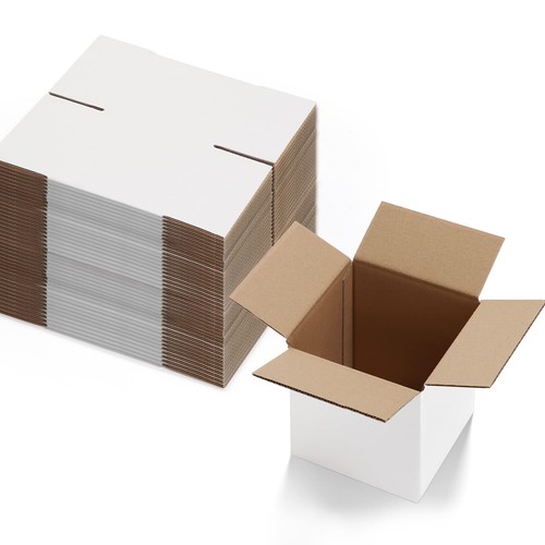 Boîte carton blanche - boîte,