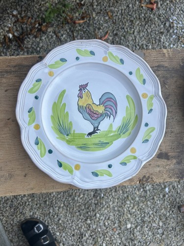 Assiette ancienne faïence - assiette,