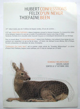 HUBERT-FÉLIX THIÉFAINE - PETIT PLAN MÉDIA "CONFESSIONS D'UN NEVER BEEN"
