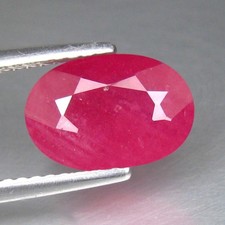 2,70 CT 10X6 MM 100 % NATUREL CHAUFFÉ MAGNIFIQUE RUBIS ROUGE PIERRE...