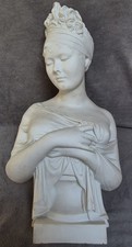 Grand ancien statue en biscuit