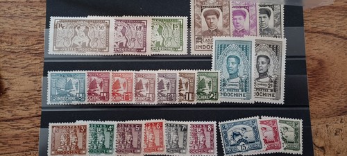 Timbres indochine 1931 1937 - timbres,