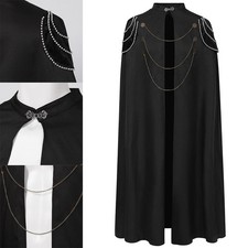 Manteau médiéval vin noir