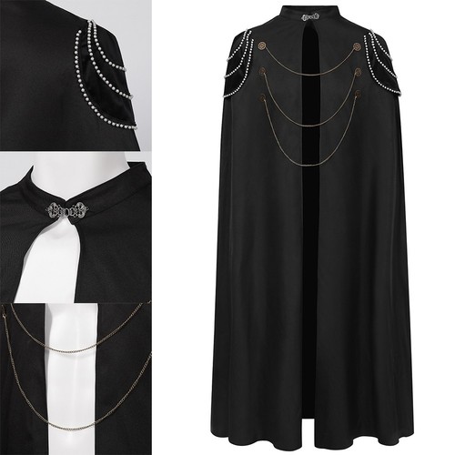 Manteau médiéval vin noir