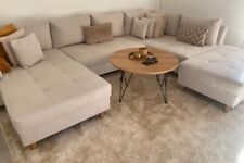 canapé d'angle panoramique 7 places , 287x80x70