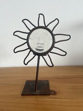 Bougeoir - Photophore soleil en fer forgé