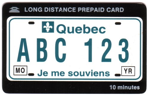 Quebec plaque - quebec, (canada)