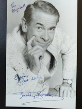 Signed postcard photo of British Comedy star STANLEY BAXTER Excellent item 
