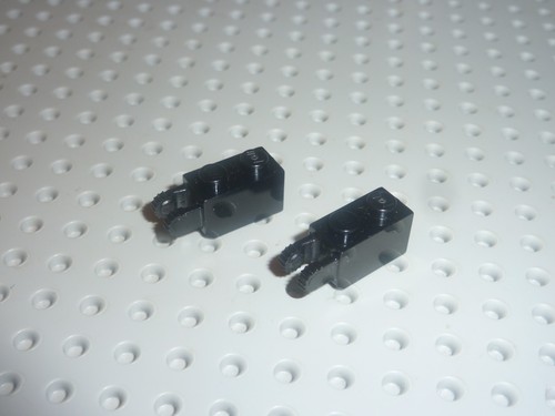 Lego black hinge brick - hinge,