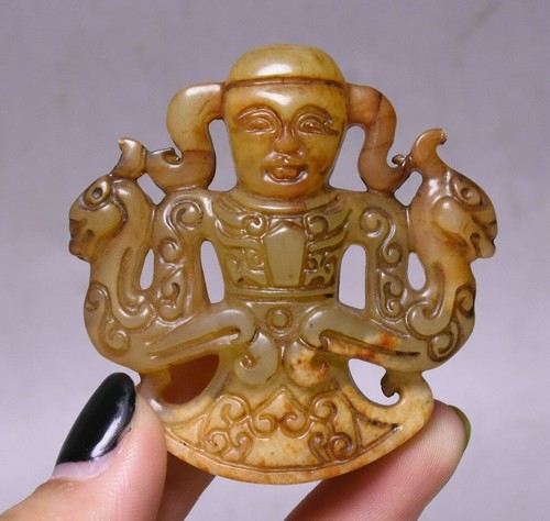 5cm china old jade carving - old,
