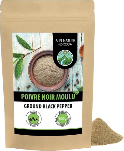 Poivre noir moulu - , (500g)