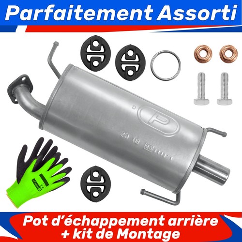 Pot échappement arrière - pot,
