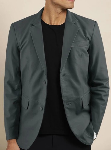 Blazer cuir noir pour homme - pour,