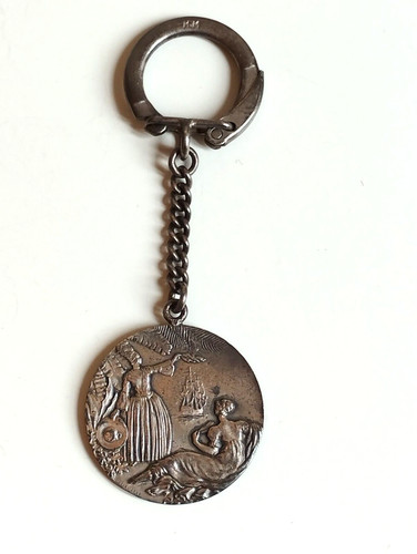 Ancien porte clé métal - ancien,