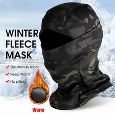 Cagoule De Camouflage Chaude En Polaire D'Hiver, Masque Complet De Ski Résistant