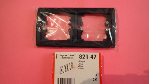 Plaque double horizontale nuit - plaque,