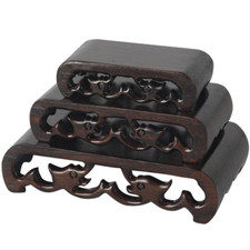 Ébène Bois Sculpture Base