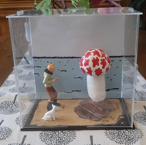 Tintin diorama île - :diorama, l'île