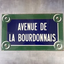 Plaque émaillée AVENUE DE LA