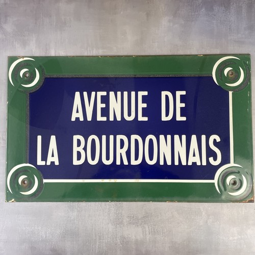 Plaque émaillée avenue la - de,