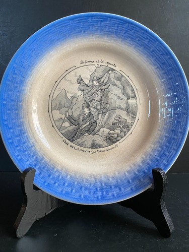 Assiette parlante ancienne - assiette,