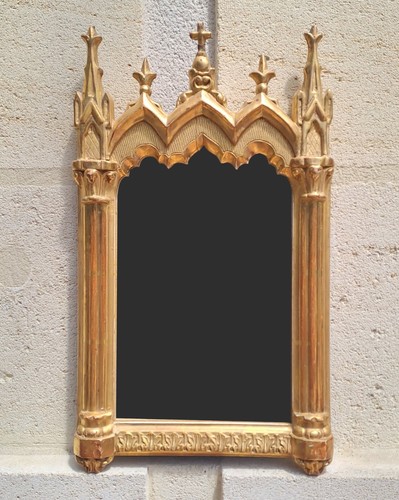 Miroir ancien néo gothique - miroir,