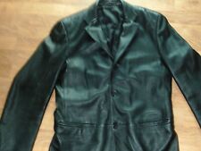 Veste de marque OAKWOOD cuir noir homme très souple taille M TBE