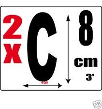 lot 2 lettres [C] Sticker