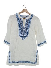 BODEN Robe d’été Dames Robe T EU 32 blanc style décontracté