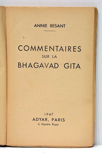 Commentaires sur bhagavad - commentaires,
