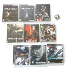 Lot 9 Jeu PS3 Dark Souls 1 2 Demons Souls Dragon's Dogma Metal Gear Japan