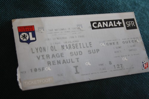 Ticket lyon v marseille - ol,