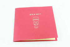 Carte de voeux pop up 3D fait main Kirigami cheval mignon mobile nouveau-né bébé garçon