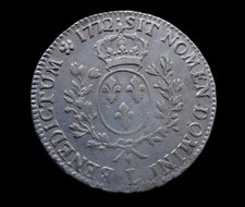 Écu À La Vieille Tête 1772 L Bayonne Louis XV