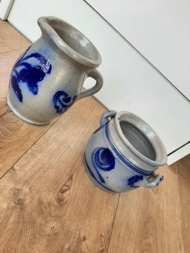 Lot pichet pot grès - pichet,