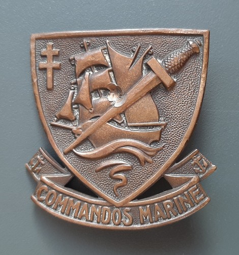 Badge béret commandos - badge, marine
