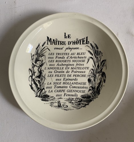 Plat rond porcelaine - de, gien