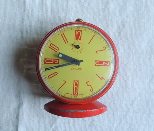 Réveil vintage bayard - réveil, orange