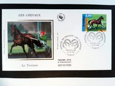 Le trotteur  Chevaux 1998 FRANCE  1er JOUR FDC 497