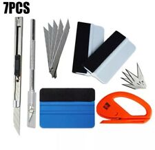 Outils Covering Pose Film Découpe Cutter Couteau Raclette Vitre Teintée 7Pieces