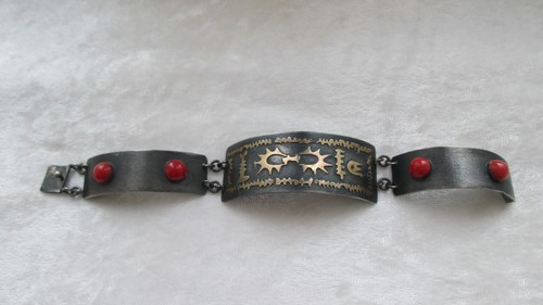 Ancien bracelet argent et - bracelet,