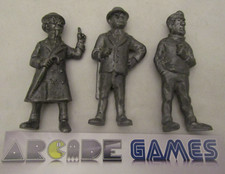 LOT 3 FIGURINES TINTIN EN PLOMB 8 CMS - DUPOND TOURNESOL HADDOCK (vendeur pro)