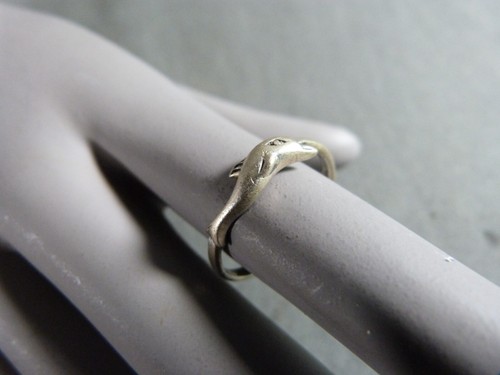 Bague dauphin argent massif - bague,