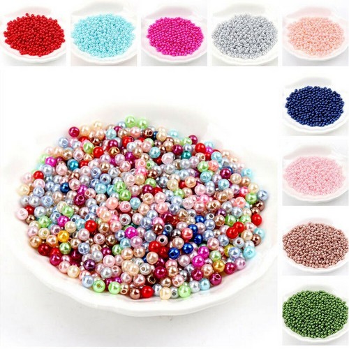 Perles 5mm imitation - 50,