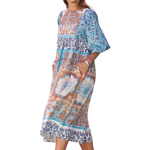 Current air patchwork midi - air,