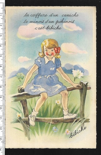 Cpa fantaisie bibiche - fantaisie, /