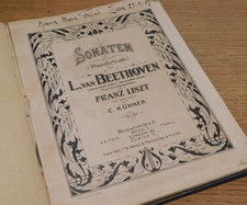 ALBUM PARTITIONS ANCIENNE piano BEETHOVEN franz liszt KUHNER pianoforte H.GERMER