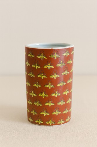 Pot pinceaux chinois décor - a,