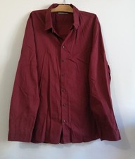 Chemise bordeaux petits motifs coton regular T44 Angelo Litrico C&A (4504045)